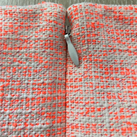 J. Crew Neon Orange Lace Detailed Mini Dress Size 2 - Picture 4 of 14